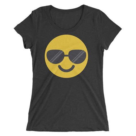 Womens Sunglasses Cool Emoji T Shirt T Shirts For Women Shirts