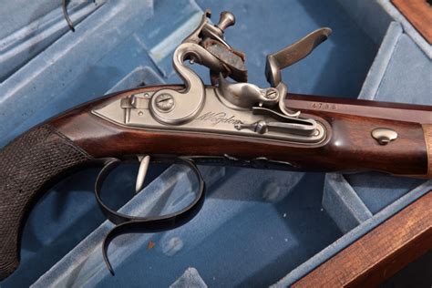 Uberti Us Historical Society Cased Set Hamilton Burr Dueling Pistols