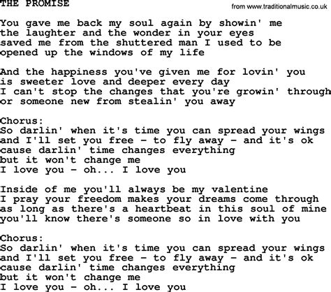 Kris Kristofferson Song The Promise Txt Lyrics And Chords