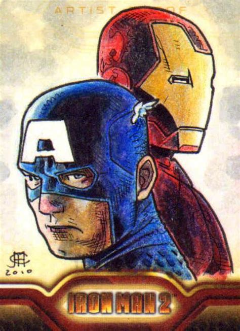 Iron Man And Captain America By Jim Cheung In Nathan Turners 4 Iron