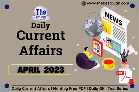 April Current Affairs In Hindi The Best Gyan
