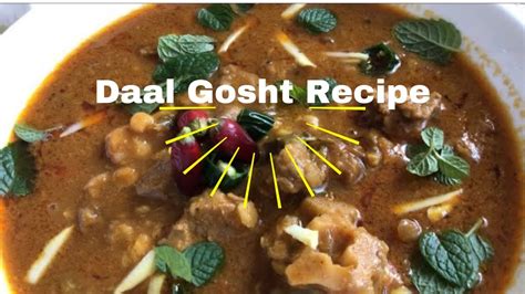 Chana Daal Gosht Recipe Dal Mutton Gosht Special Dal Gosht By