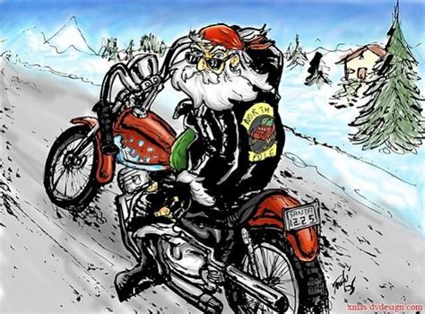 Motorcycle Santa Christmas Wallpapers Motorcycle Christmas Harley