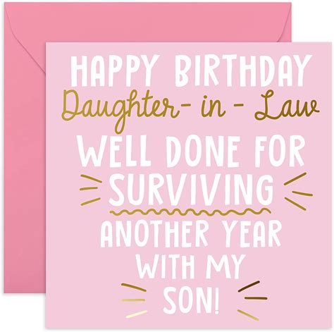 Central 23 Funny Birthday Card For Her Happy Birthday Daughter In Law Happy