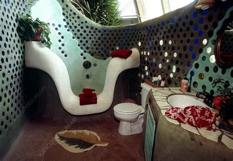 Maybe you would like to learn more about one of these? Earthship home interior, USA - Stock Image C002/9444 ...