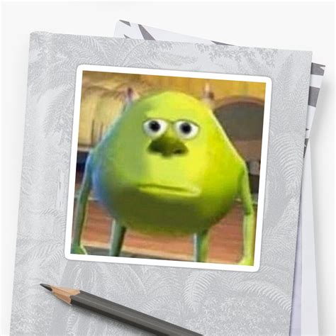 Check spelling or type a new query. "mike wazowski meme" Sticker by alanaarruda | Redbubble