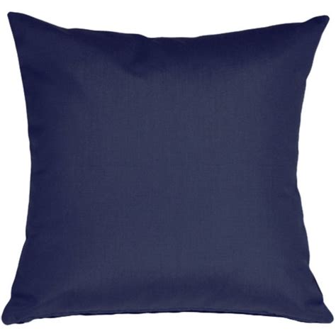 Shop Pillow Decor Sunbrella Navy Blue 20x20 Outdoor Pillow