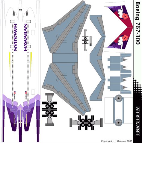 21 Boeing 787 Papercraft Anssahossam