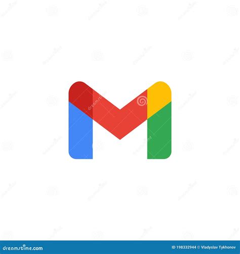 M Email Vector Logo G Mail New Logo In Multicolor Flat Style Vector