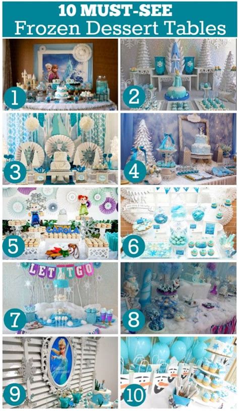 Check Out These 10 Gorgeous Frozen Dessert Tables On Our Blog See More