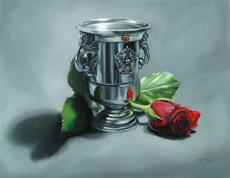 Rose And Urn Painting By Linden Hopwood Fine Art America