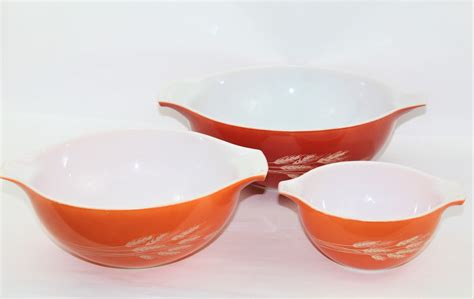 Vintage Pyrex Bowls Cinderella Bowls Serving Bowls Kitchen Decor