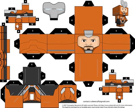 Iron Man Mark 36 Cubeecraft By Jagamen On Deviantart