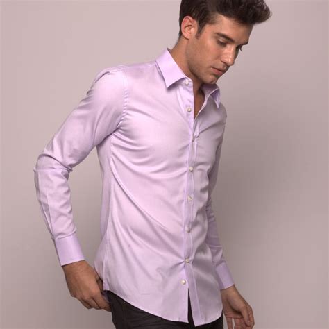 Lavender Color Mens Custom Dress Shirt By Michelozzo Custom Dress