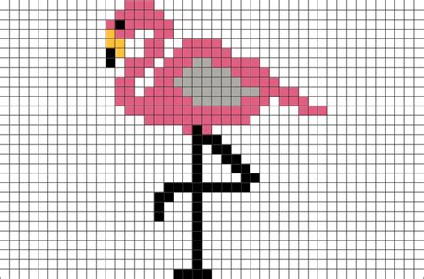 Flamingo Pixel Art Cross Stitch Bird Cross Stitch Patterns Cross