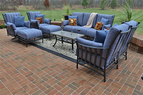Seating set (1 sofa, 2 club chairs and 1 coffee table), with sunbrella® cushions, created for macy's $4,519.00 sale $2,529.00 Amia 8-Piece Luxury Cast Aluminum Patio Furniture Deep ...