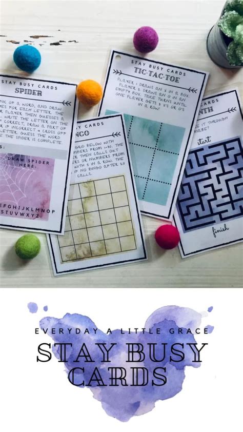Printable Stay Busy Cards The Perfect On The Go Activity Pack For Kids