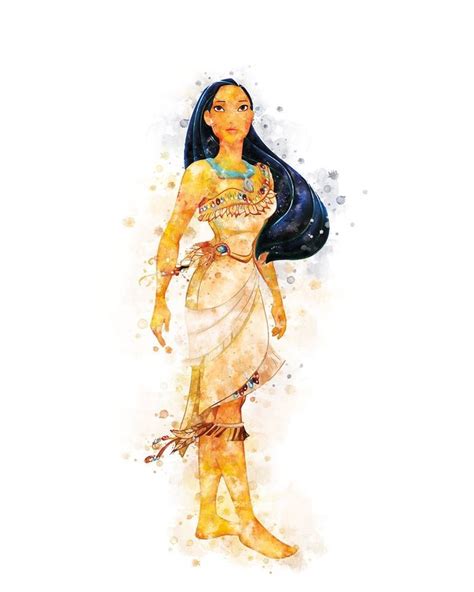 Disney Princess Art Print Disney Princess Watercolor Painting Etsy