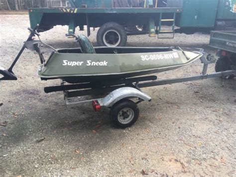 Duck Boat Super Sneak Trolling Motor Powered Fishinghunting Boat For