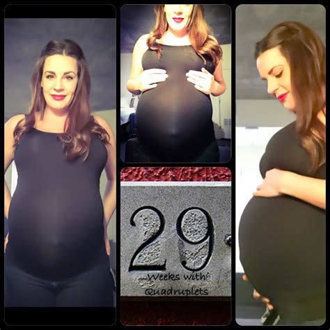 Weeks With Quads Pregnancy Photoshoot Triplets Pregnancy