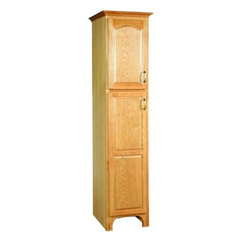Fresca 18 In W Linen Storage Cabinet With 3 Doors In Gray Oak