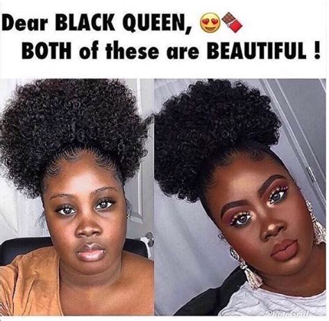 Black Girl Without Makeup Meme