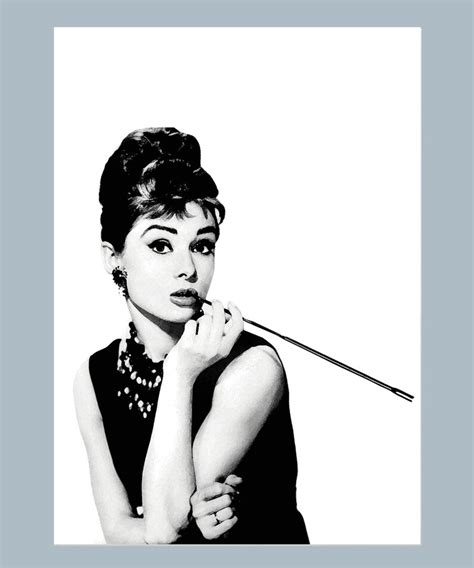 Audrey Hepburn Digital Download Poster Print Black And White Etsy