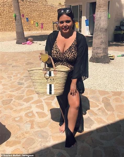 Scarlett Moffatt Dons A Leopard Print Swimsuit During Spanish Getaway