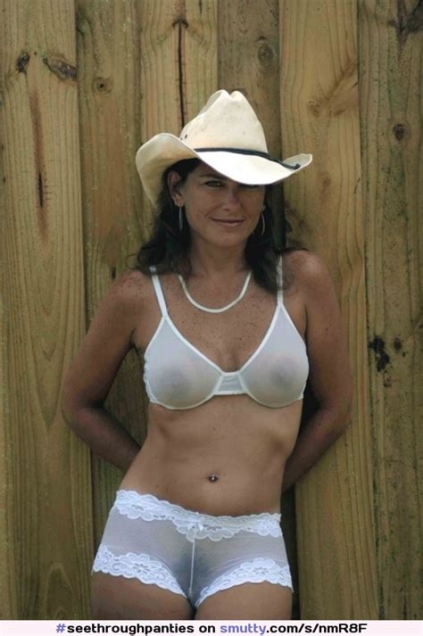 Cowgirl Milf Hairy Bush Freckles Seethroughpanties