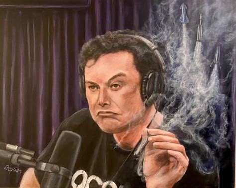 Elon Musk Smoking Meme Rocket Detail In The Smoke Print Etsy