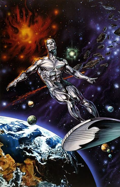 The Silver Surfer By Joe Jusko Silver Surfer Surfer Art Marvel