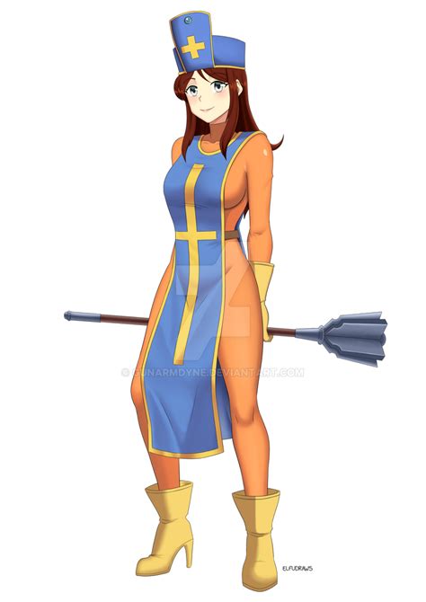 Dragon Quest Iii Priest Dyana By Elfudraws By Gunarmdyne On Deviantart