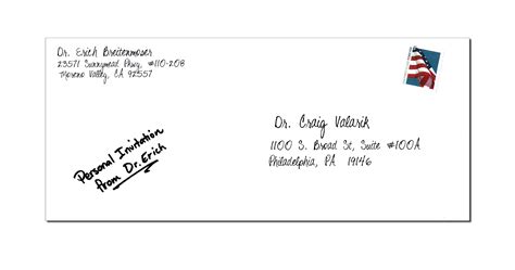 Personal Letter Format Envelope Birthday Letter