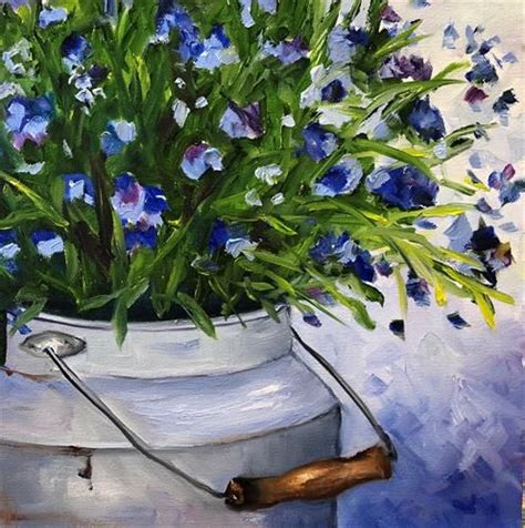 Daily Paintworks Bucket Of Blue Original Fine Art For Sale