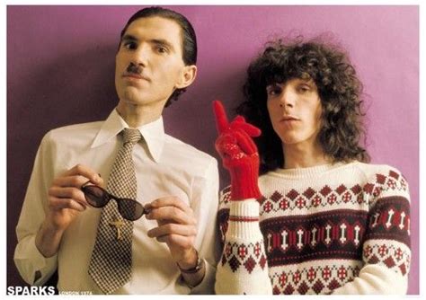 Sparks Ron And Russell Mael 1974 Poster 33 X 23in Sparks Band Harlan