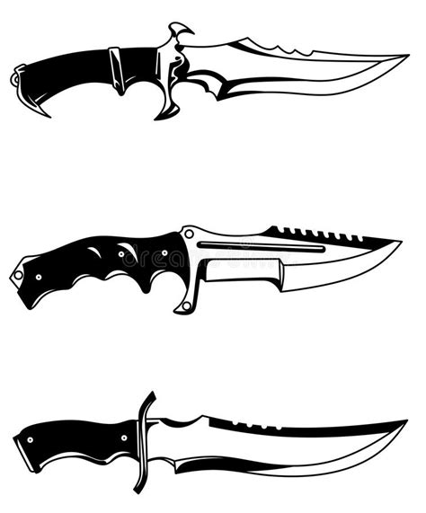 Isolated Illustration Of Knives Knife Logo Steel Arms Hunting Knife