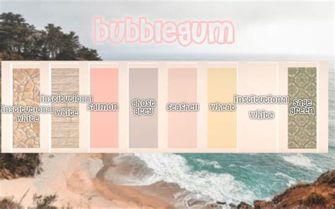 Bloxburg Color Palettes