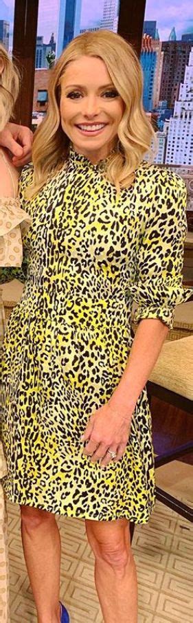 Who Made Kelly Ripas Yellow Leopard Dress Fashion Dictionary