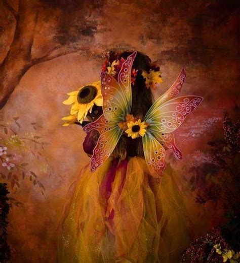 Sunflower Fairy Autumn Fairy Faery Art Fairy Art