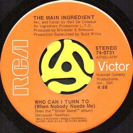 The song was nominated for a grammy award in the category best r&b song at the 1973 ceremony. THE MAIN INGREDIENT / EVERYBODY PLAYS THE FOOL (45's ...