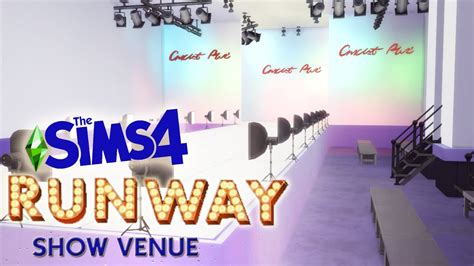 Sims 4 Speed Build Runway Show Venue No Cc Download Youtube