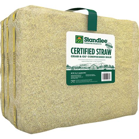 Standlee Premium Western Forage 18 Cu Ft Certified Straw Grab And Go