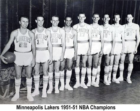 The creation of the 2020 nba championship ring. Minneapolis Lakers 1951-52 NBA Champions, 8x10 B&W Team ...