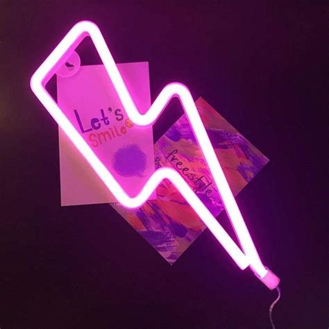 pink neon lightning bolt pink neon sign pink tumblr aesthetic pastel pink aesthetic