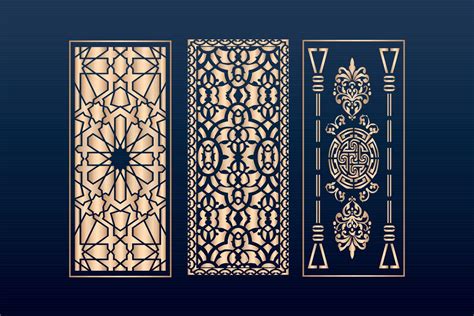 Decorative Laser Cut Panels Template With Abstract Texturedxf