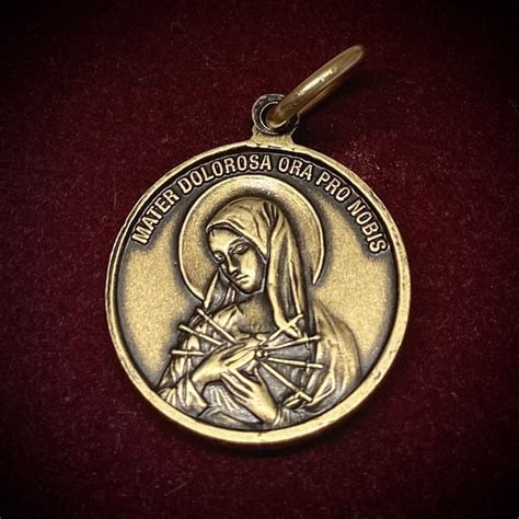 Holy Face Medal Veronica Veil Brass Etsy