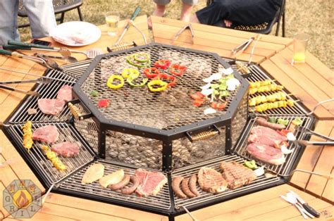 The Ultimate Fire Pit Bbq And Table Combo Grill Grills Bbq And Fire Pits