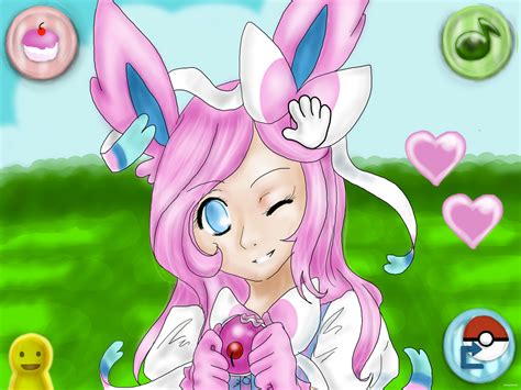 Pokemon Amie With Sylveon By Bewitchi On Deviantart