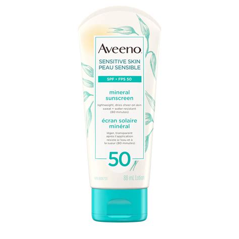 Aveeno Mineral Sunscreen For Sensitive Skin Spf 50 Walmart Canada