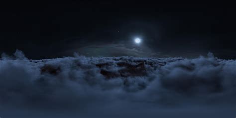 Night Clouds Vr 360 Motion Graphics Videohive